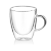 ARDESTO Double wall Mug Set with handle, 100ml, 2pcs, borosilicate glass, transparent AR2610BH