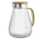 ARDESTO Pitcher with lid, 1480ml, borosilicate glass, stainless steel, bamboo, transparent AR2614BS