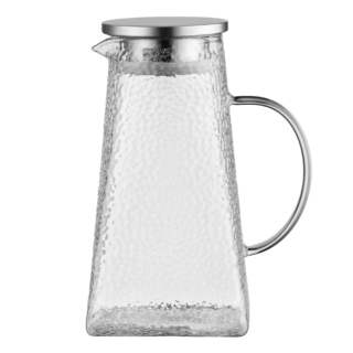 ARDESTO Pitcher with lid, 1500ml, borosilicate glass, stainless steel, transparent AR2615SS