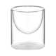 ARDESTO Double wall Dessert Glasses Set, 170ml, 2pcs, borosilicate glass, transparent AR2617BCR