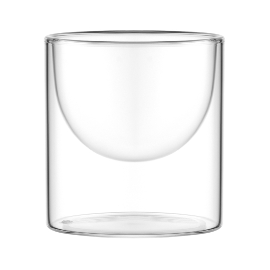 ARDESTO Double wall Dessert Glasses Set, 220ml, 2pcs, borosilicate glass, transparent AR2622BCR