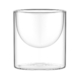 ARDESTO Double wall Dessert Glasses Set, 220ml, 2pcs, borosilicate glass, transparent AR2622BCR