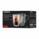 ARDESTO Double wall Mug Set with handle, 330ml, 2pcs, borosilicate glass, transparent AR2633BH