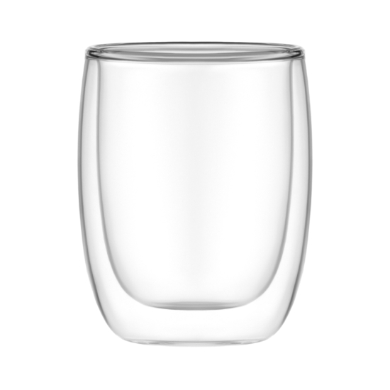 ARDESTO Double wall Mug Set, 350ml, 2pcs, borosilicate glass, transparent AR2635B