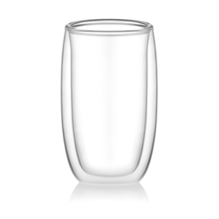 ARDESTO Double wall Mug Set, 380ml, 2pcs, borosilicate glass, transparent AR2638B