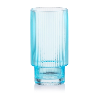 ARDESTO Long Glasses Set, 380ml, 2pcs, glass, blue AR2638SBL