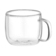ARDESTO Double wall Mug Set with handle, 450ml, 2pcs, borosilicate glass, transparent AR2645BWH