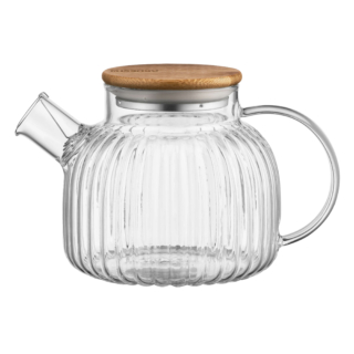 ARDESTO Tea Pot Iceberg, 1000ml, borosilicate glass, bamboo, transparent AR3010GA