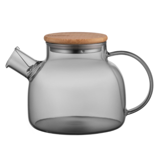 ARDESTO Tea Pot Graphite, 1000ml, borosilicate glass, bamboo, grey AR3010GR