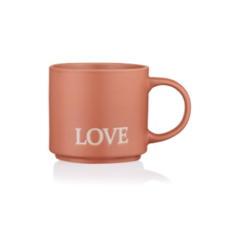 ARDESTO Mug Love, 420ml, ceramic, orange AR3043OR