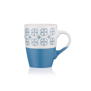 ARDESTO Mug Ornament, 320ml, ceramic, blue-white AR3045BL