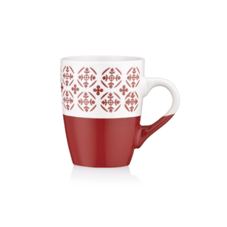 ARDESTO Mug Ornament, 320ml, ceramic, red-white AR3045R