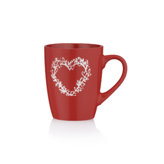 ARDESTO Mug Heart, 320ml, ceramic, red AR3467R