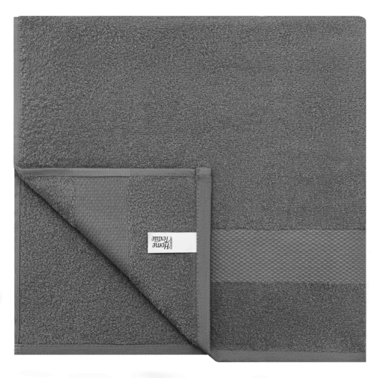 ARDESTO Terry Towel Set Essence 50х90cm, 70х140cm, 2pcs, 100% cotton, dark grey ART2358DG