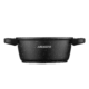 ARDESTO Casserole with glass lid Gemini Anzio, (16 cm), 1.2l, aluminium, black