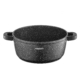 ARDESTO Casserole with glass lid Gemini Anzio, (22 cm), 3.1l, aluminium, black