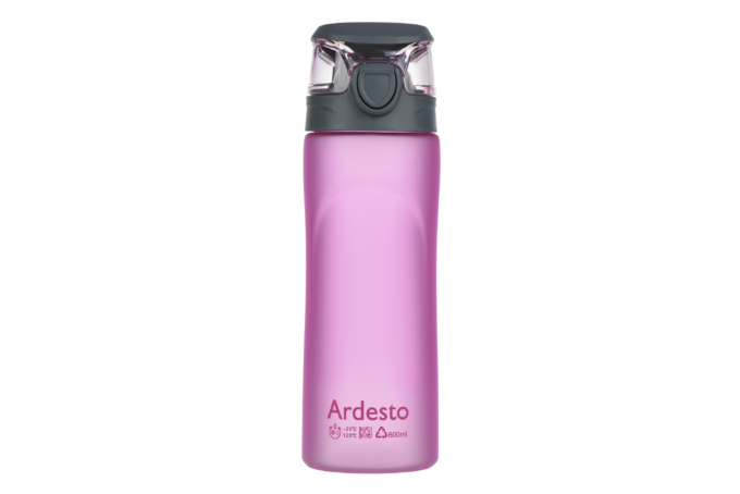 ARDESTO Bottle 600 мл, rose, plastic