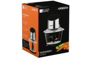 ARDESTO shredder, 400W, bowl-1000ml, glass, plastic/iron case, black-silver