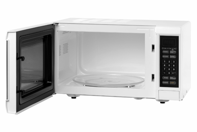 ARDESTO Microwave oven, 23L, electronic control, 900W, display, button opening, white