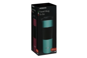 ARDESTO Travel mug To Go 450 ml, s/s, black