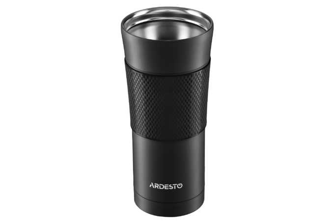 ARDESTO Travel mug To Go 450 ml, s/s, black