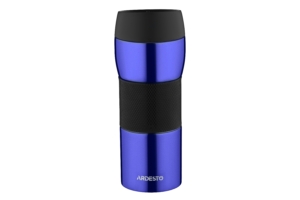 ARDESTO Travel mug Easy travel 450 ml, s/s, silocone, blue