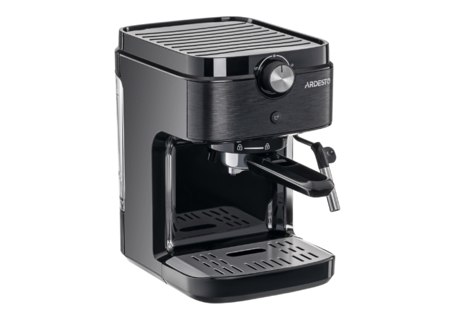 ARDESTO coffee maker carob 1l, ground, hand capuchino maker, black