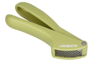 ARDESTO Gemini garlic press, yellow, stainless steel, plastic