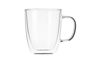 ARDESTO Cup set with double walled handles, 400 ml, H 11.2 cm, 2 pcs, borosilicate glass