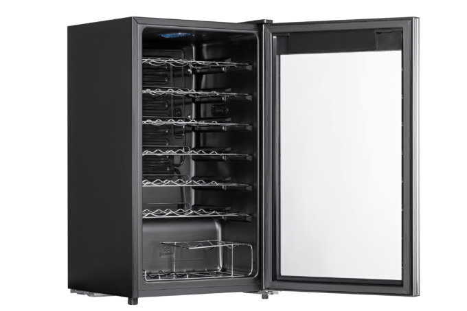 ARDESTO Wine cooler, 84.2x48x44, freez.-96L, 1 zone, bottles -34, ST, display int, black