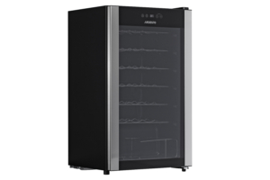 ARDESTO Wine cooler, 84.2x48x44, freez.-96L, 1 zone, bottles -34, ST, display int, black