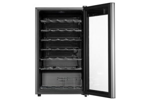 ARDESTO Wine cooler, 84.2x48x44, freez.-96L, 1 zone, bottles -34, ST, display int, black