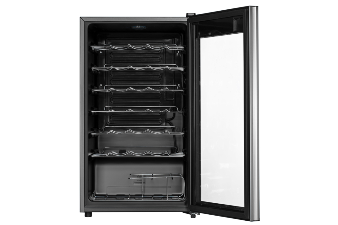 ARDESTO Wine cooler, 84.2x48x44, freez.-96L, 1 zone, bottles -34, ST, display int, black