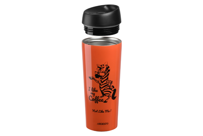 ARDESTO Coffee time thermal mug[Zebra]