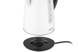 ARDESTO electric kettle, 1.7L, metal, Strix, white