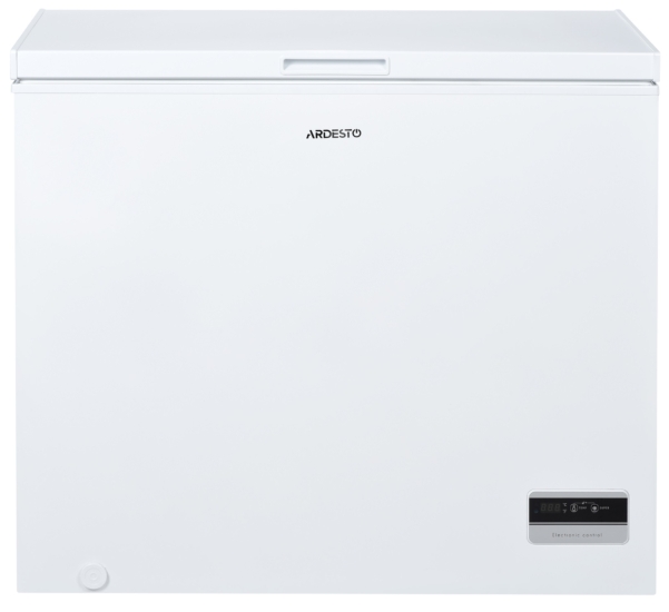 ARDESTO Chest freezer FRM-200E, H – 85sm, 198L, A+, ST, Electronic control, Display, White