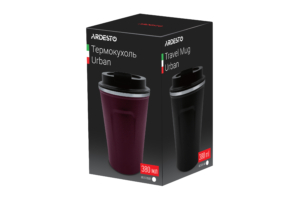 ARDESTO Travel mug Urban 380 ml, red, s/s