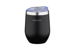 ARDESTO Термокухоль Compact Mug 350 мл, чорний, нержавіюча сталь