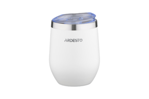 ARDESTO Travel mug Compact mug 350 ml, white, s/s