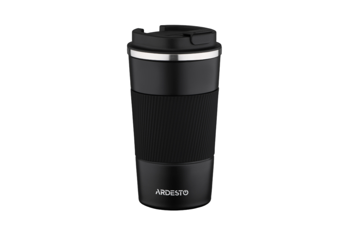 ARDESTO Travel mug Urban 380 ml, black, s/s