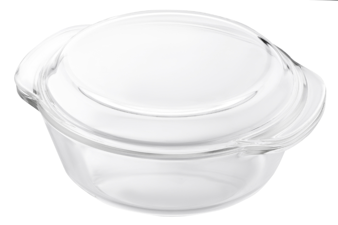 ARDESTO Baking dish with lid BLACK MARS, round, 2 l