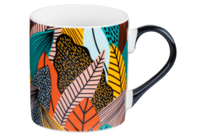 ARDESTO Mug Leaves, 400 ml, porcelain