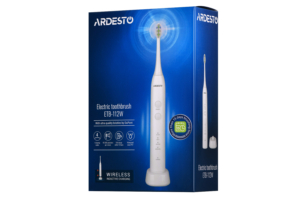 ARDESTO Toothbrush electric ETB-112W, 40th. fluct/min, nozzle-2, IPX7, white