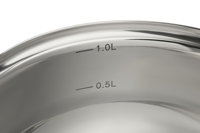 ARDESTO Saucepan Gemini Bari, glass lid, 1.2 l, stainless steel