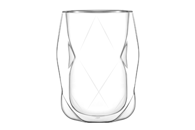 ARDESTO Double wall borosilicate glass mug set, 350 ml, 2 pcs