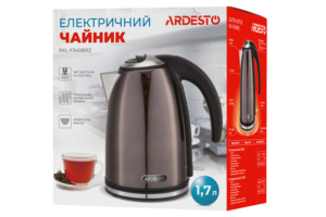 ARDESTO Electric kettle EKL-F340BRZ, 1.7L, metal, gloss, STRIX, bronze