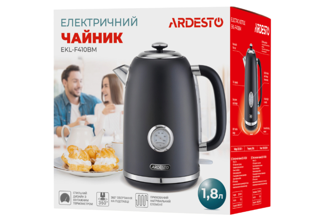 ARDESTO Electric Kettle EKL-F410BM black