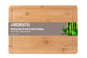 ARDESTO Cutting board Midori with groove, 35.5*25*1.5 cm, bamboo