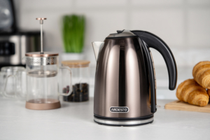 ARDESTO Electric kettle EKL-F340BRZ, 1.7L, metal, gloss, STRIX, bronze