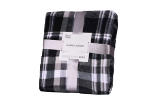 ARDESTO Плед Flannel, 160х200см, клетка серая, 100% полиэстер